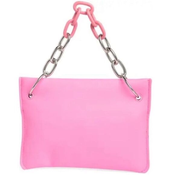 House of Want Taffy Pink Chill Clutch Handbag | Chain Strap | Brand NWT